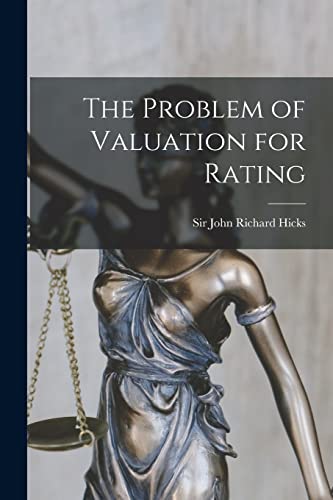 Imagen de archivo de The Problem of Valuation for Rating a la venta por THE SAINT BOOKSTORE
