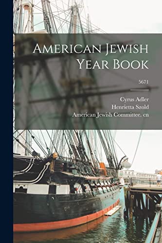 9781014544476: American Jewish Year Book; 5671