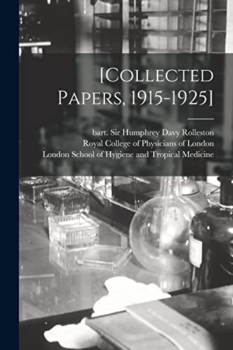 Imagen de archivo de [Collected Papers; 1915-1925] [electronic Resource] a la venta por Ria Christie Collections
