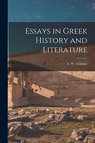 Stock image for Essays in Greek History and Literature for sale by GreatBookPrices