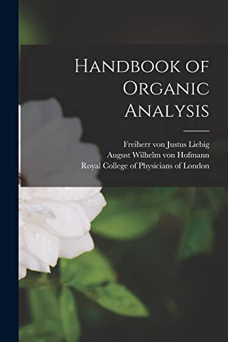 9781014668172: Handbook of Organic Analysis