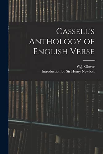 Beispielbild fr Cassell's Anthology of English Verse zum Verkauf von PBShop.store US