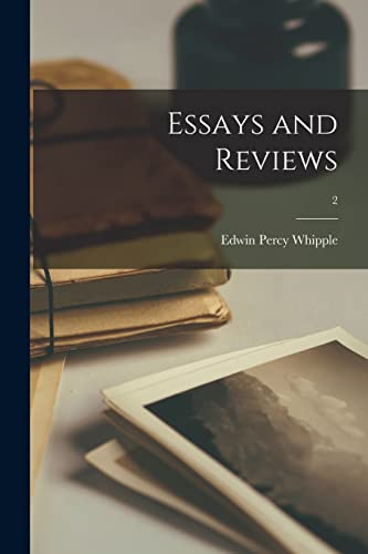Beispielbild fr Essays and Reviews; 2 zum Verkauf von Lucky's Textbooks