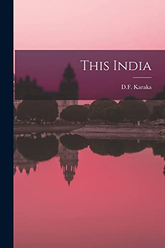 Stock image for This India for sale by THE SAINT BOOKSTORE