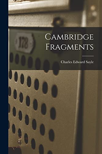 Imagen de archivo de Cambridge Fragments a la venta por Lucky's Textbooks