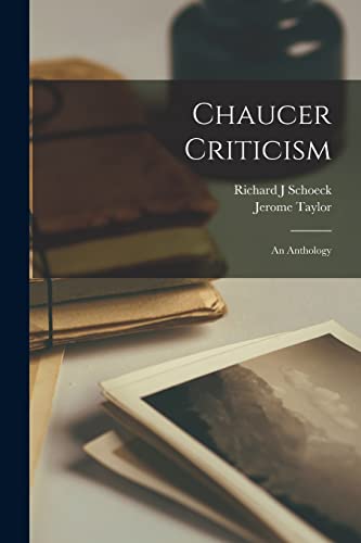 Stock image for Chaucer Criticism: an Anthology for sale by Lucky's Textbooks