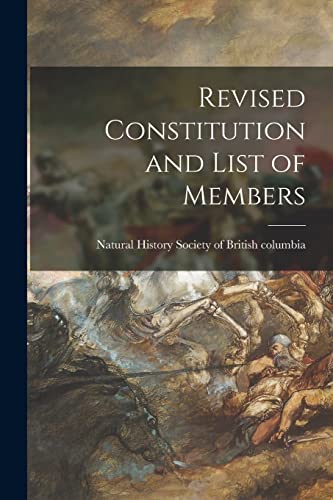 Stock image for Revised Constitution and List of Members for sale by PBShop.store US