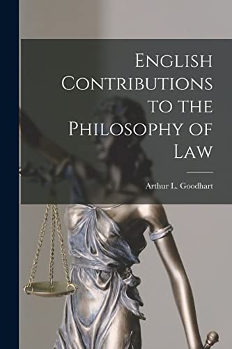 9781015087651: English Contributions to the Philosophy of Law