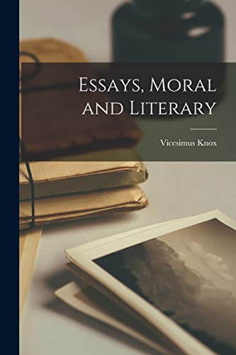9781015164703: Essays, Moral and Literary