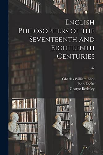 Stock image for English Philosophers of the Seventeenth and Eighteenth Centuries; 37 for sale by Lucky's Textbooks
