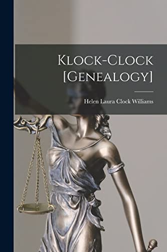 Imagen de archivo de Klock-Clock [genealogy] a la venta por GreatBookPrices