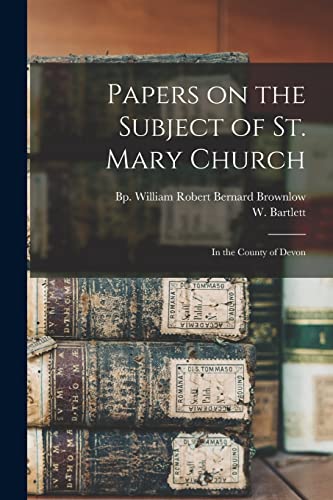 Stock image for Papers on the Subject of St. Mary Church ; in the County of Devon for sale by Ria Christie Collections