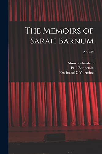 Beispielbild fr The Memoirs of Sarah Barnum; no. 259 zum Verkauf von Lucky's Textbooks