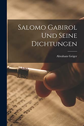 Stock image for Salomo Gabirol Und Seine Dichtungen for sale by Lucky's Textbooks