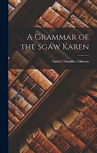 9781015423954: A Grammar of the Sgaw Karen