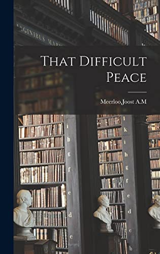 9781015434585: That Difficult Peace