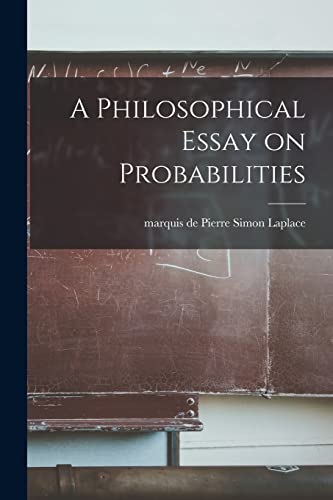 Stock image for A Philosophical Essay on Probabilities for sale by PBShop.store US