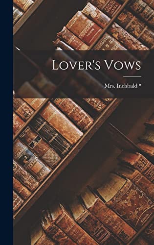 Stock image for Lover's Vows for sale by THE SAINT BOOKSTORE
