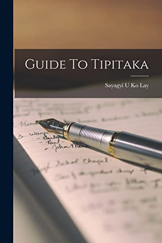 Imagen de archivo de Guide To Tipitaka a la venta por GreatBookPrices