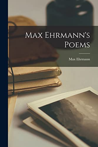 9781015465008: Max Ehrmann's Poems