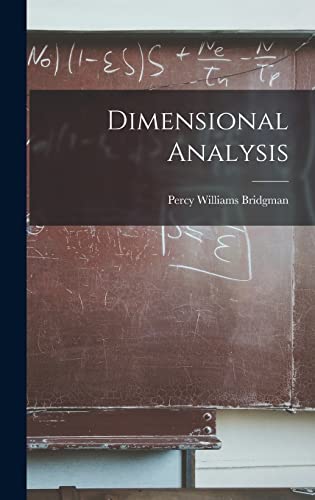 Imagen de archivo de Dimensional Analysis a la venta por THE SAINT BOOKSTORE