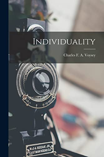 Stock image for Individuality for sale by PBShop.store US