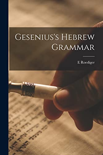 Beispielbild fr Gesenius's Hebrew Grammar zum Verkauf von THE SAINT BOOKSTORE