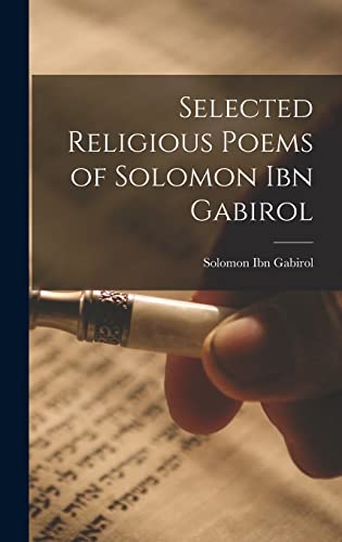 9781015575479: Selected Religious Poems of Solomon ibn Gabirol