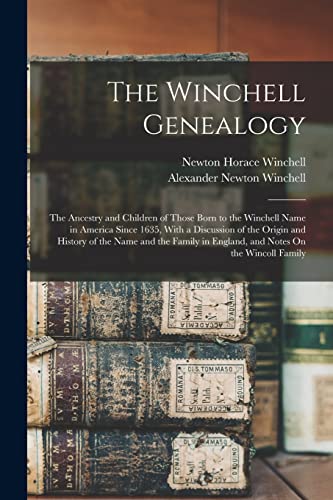 Stock image for The Winchell Genealogy for sale by PBShop.store US