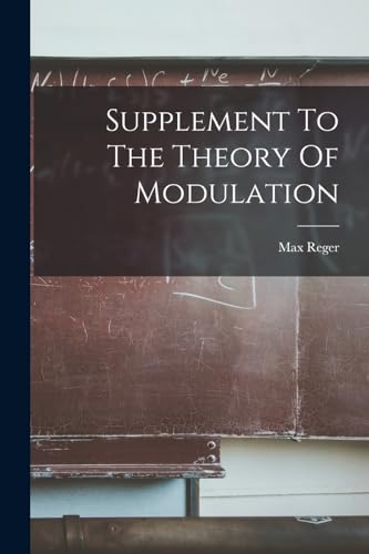 Beispielbild fr Supplement To The Theory Of Modulation zum Verkauf von GreatBookPrices