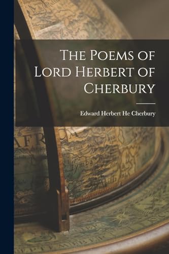 Imagen de archivo de The Poems of Lord Herbert of Cherbury a la venta por PBShop.store US