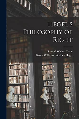 Stock image for Hegel's Philosophy of Right for sale by ALLBOOKS1