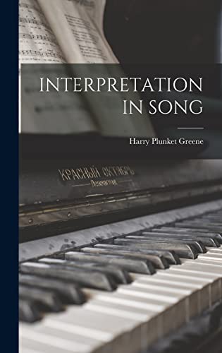 Beispielbild fr Interpretation in Song zum Verkauf von GreatBookPrices