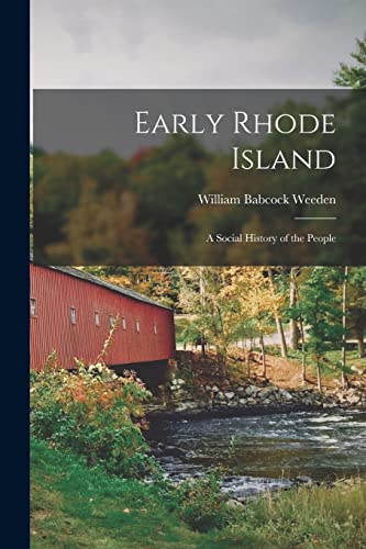 Beispielbild fr Early Rhode Island; A Social History of the People zum Verkauf von GreatBookPrices