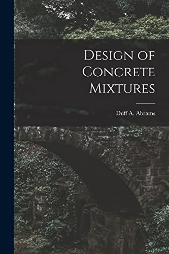 Imagen de archivo de Design of Concrete Mixtures a la venta por PBShop.store US
