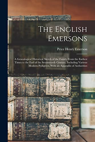 Imagen de archivo de The English Emersons a la venta por PBShop.store US