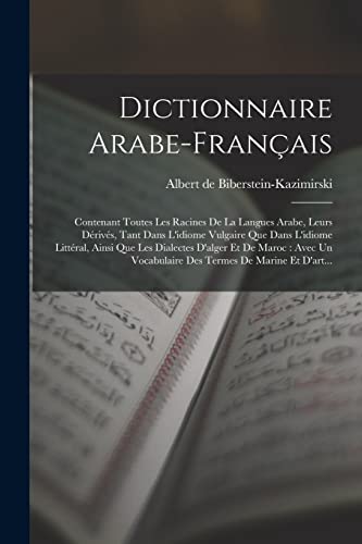 Imagen de archivo de Dictionnaire Arabe-fran?ais a la venta por PBShop.store US