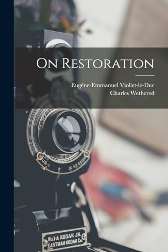 Stock image for On Restoration for sale by Chiron Media