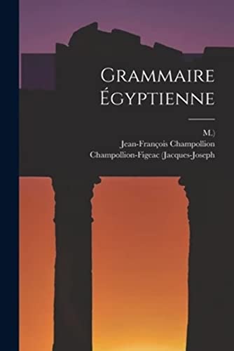 Stock image for Grammaire gyptienne -Language: french for sale by GreatBookPrices