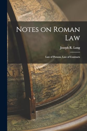 Imagen de archivo de Notes on Roman Law a la venta por PBShop.store US