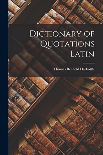 9781015991620: Dictionary of Quotations Latin