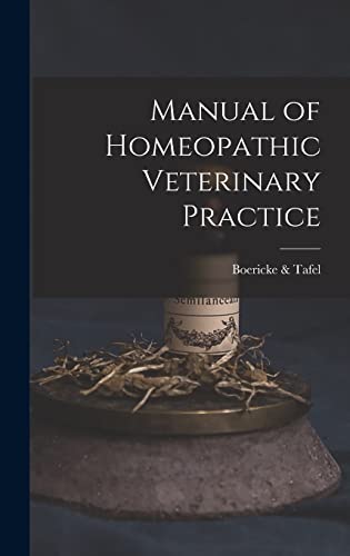 9781016035446: Manual of Homeopathic Veterinary Practice