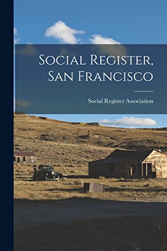 Stock image for Social Register, San Francisco for sale by PBShop.store US