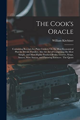 Stock image for The Cook's Oracle for sale by PBShop.store US