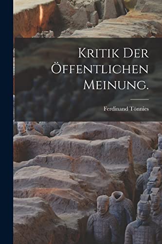 Stock image for Kritik der ffentlichen Meinung. (German Edition) for sale by ALLBOOKS1