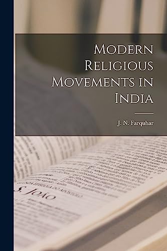 9781016322102: Modern Religious Movements in India