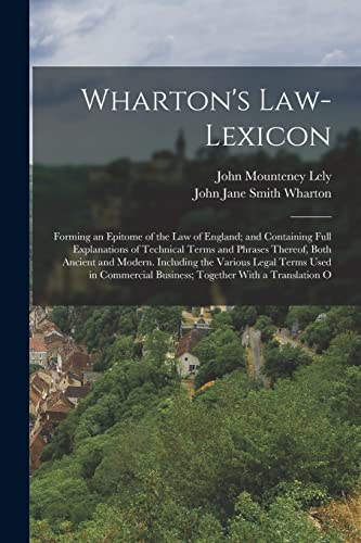 Imagen de archivo de Wharton's Law-Lexicon a la venta por PBShop.store US