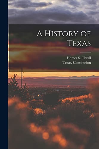 Stock image for A History of Texas for sale by PBShop.store US