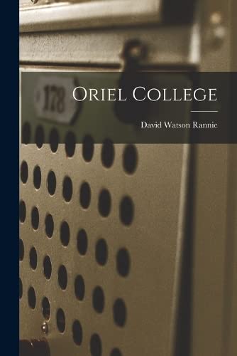 Imagen de archivo de Oriel College a la venta por GreatBookPrices