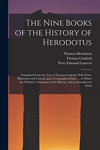 Beispielbild fr The Nine Books of the History of Herodotus zum Verkauf von PBShop.store US